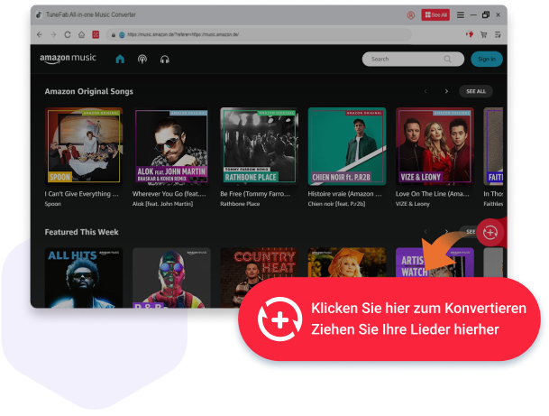 Amazon Music Converter mit integriertem Webplayer