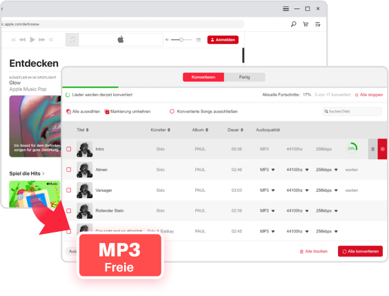 Apple Music und iTunes in MP3 konvertieren