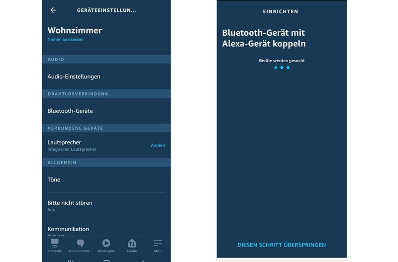 Alexa mit Bluetooth verbinden