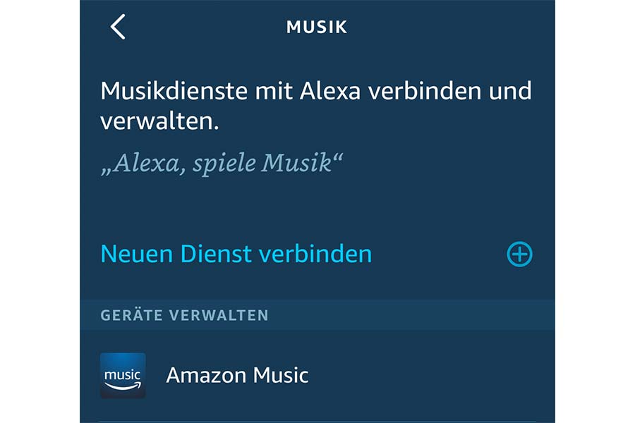 Amazon Music mit Alexa verbinden