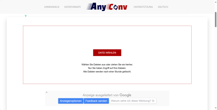 AnyConv AAX to MP3 Converter