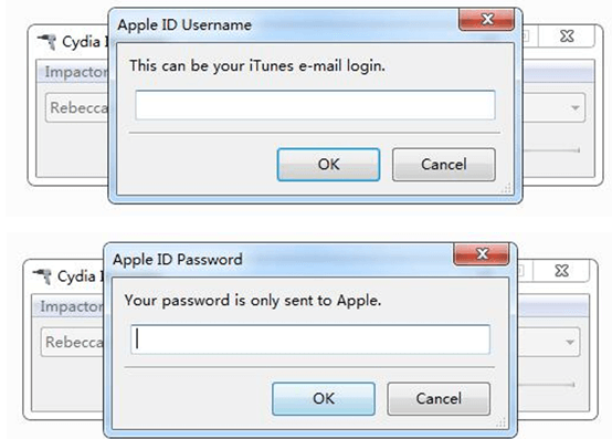 Apple ID und Passwort eingeben