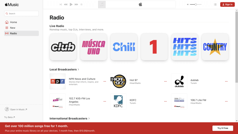 Apple Music Live Radio