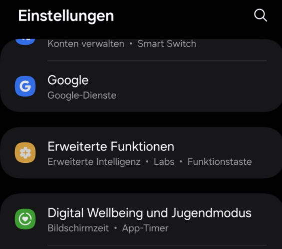 Digitales Wohlbefinden und Jugendschutz auf Android