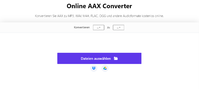 Media.io Online AAX Converter