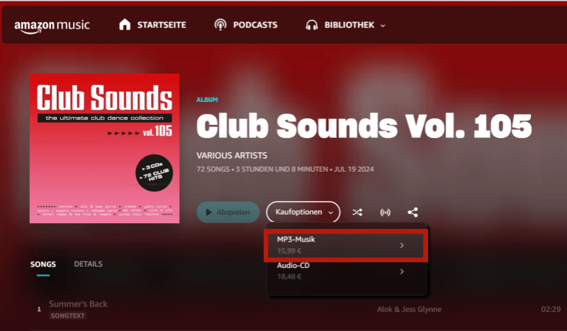 MP3 Album bei Amazon kaufen