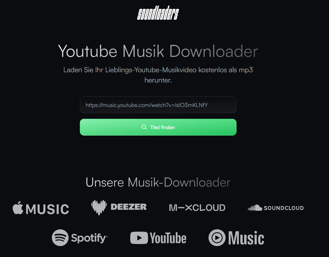 Soundloaders YouTube Music Downlaoder