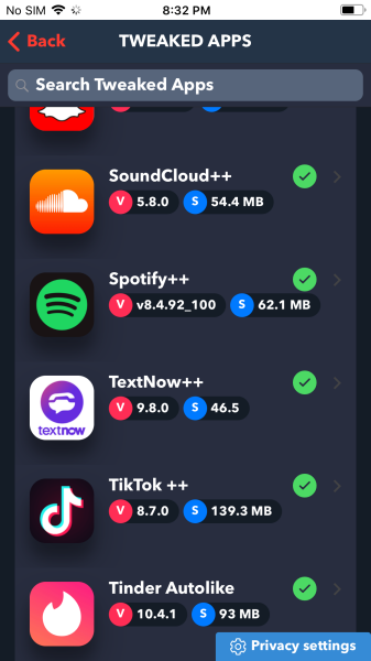 Spotify++ auf TweakBox