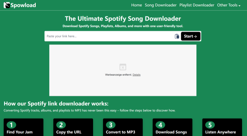 Spowload Spotify Online Downloader